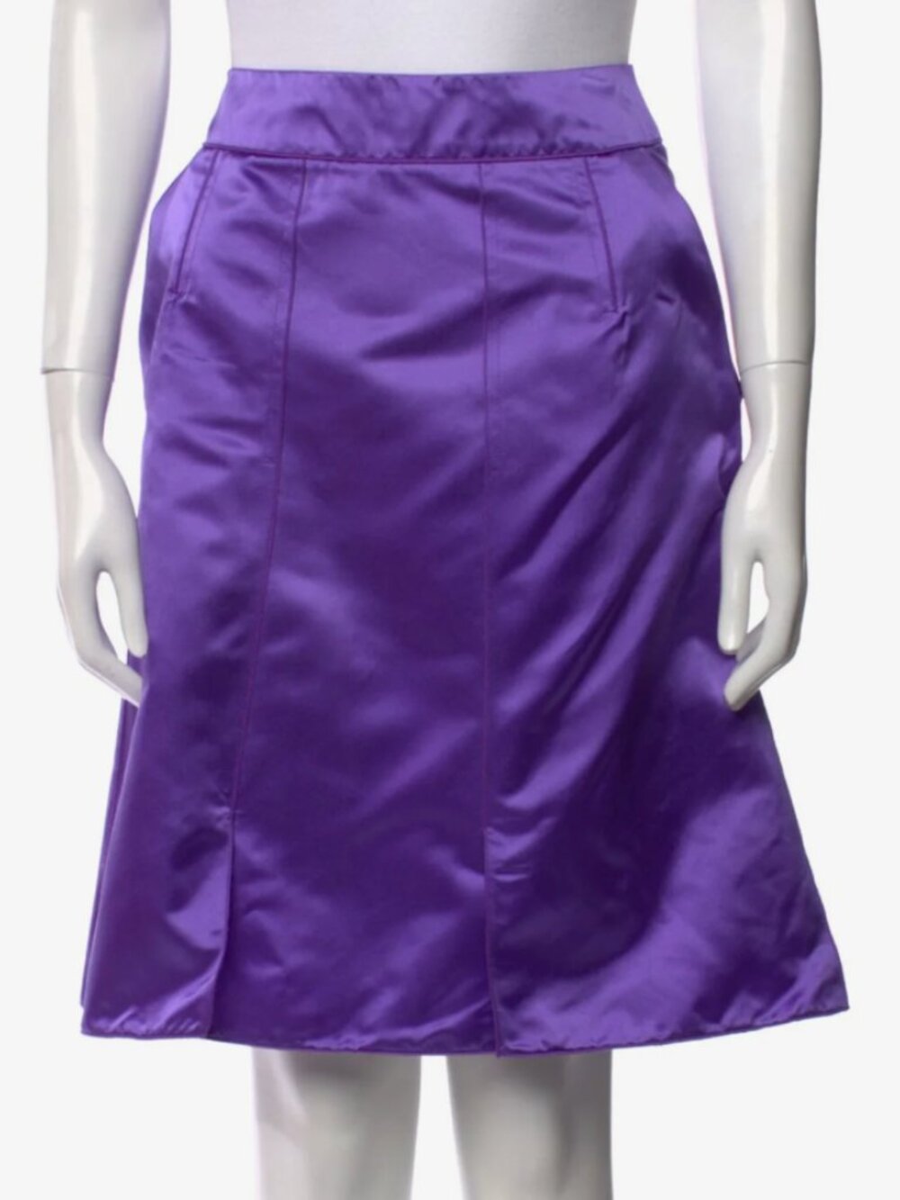 Dolce & Gabbana Purple Silk Skirt - IT40 US 4